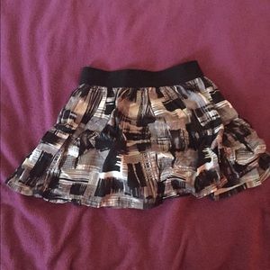 Black and Grey flowy skirt