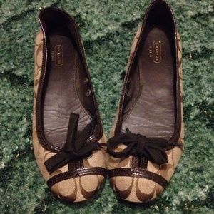 Coach flats worn once