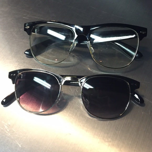 Club master clear glasses + Sunnies
