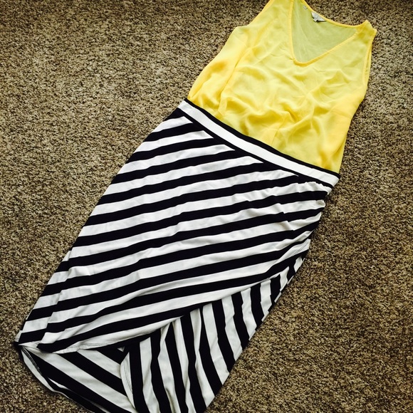 Black & white wrap skirt