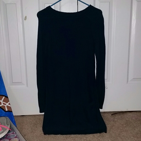 Navy Blue Sweater Dress
