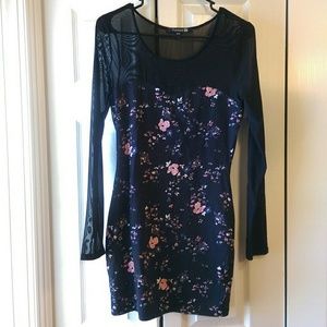 Forever 21 floral bodycon dress