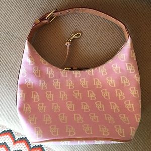Pink Dooney and Bourke bucket bag