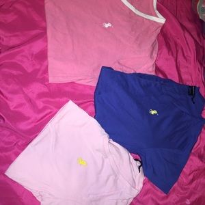3 RL Polo t-shirts.