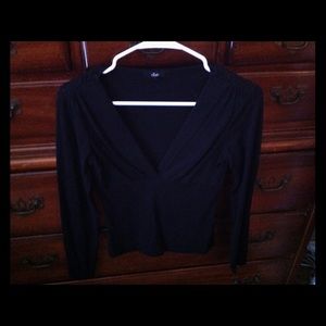 Black V neck shirt
