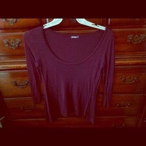 Maroon top