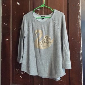 REDUCED Gray quarter length sweatshirt
