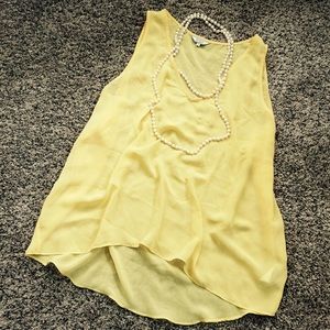 Yellow sheer tank