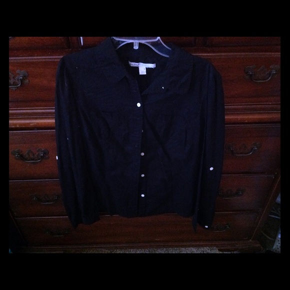 Black button up