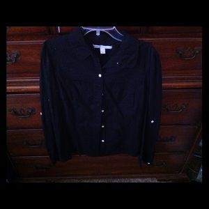 Black button up
