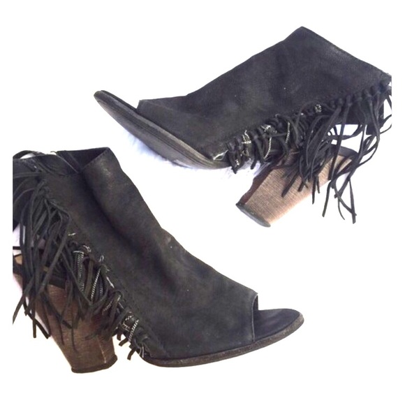 Dolce Vita Fringe Open Toe Bootie