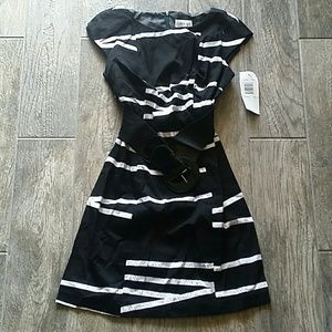 Robbie Bee work dress black and white NEW