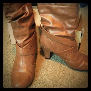 Tan boots