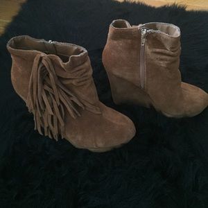 Steve Madden Fringe Booties