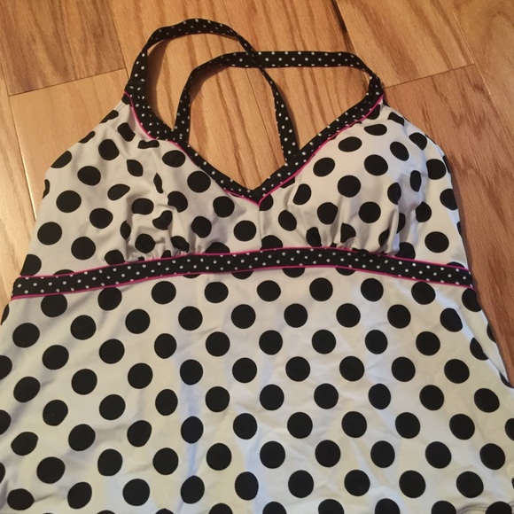 Plus size bathing suit top.