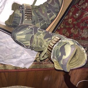 Camo Sneaker Heels