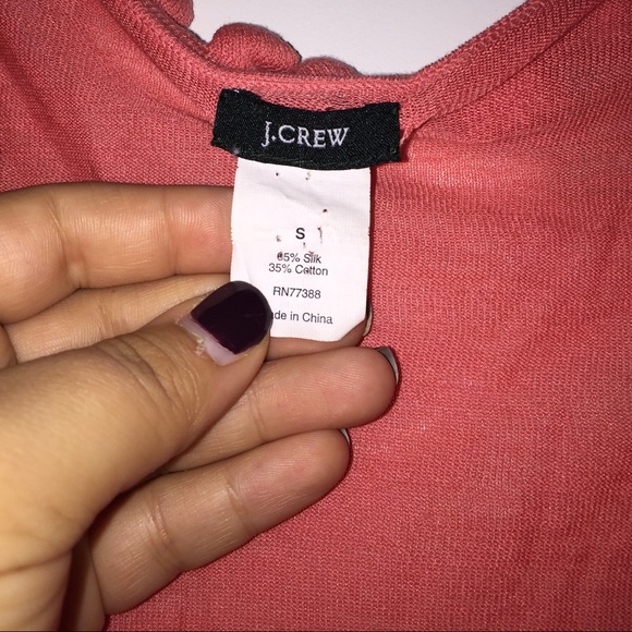 J. Crew Ruffled Peach Top - Picture 3 of 3