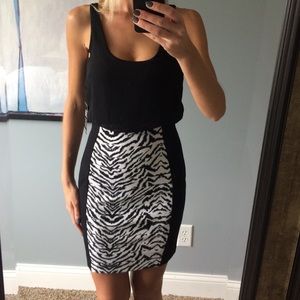 Xs express zebra dress
