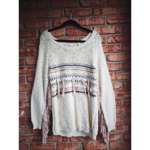 American Rag Fringe Sweater