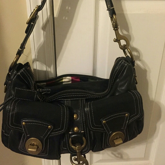 All leather coach genuine handbang