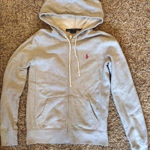 Polo zip up hoodie
