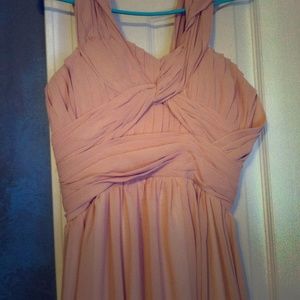 Off the shoulder chiffon dress