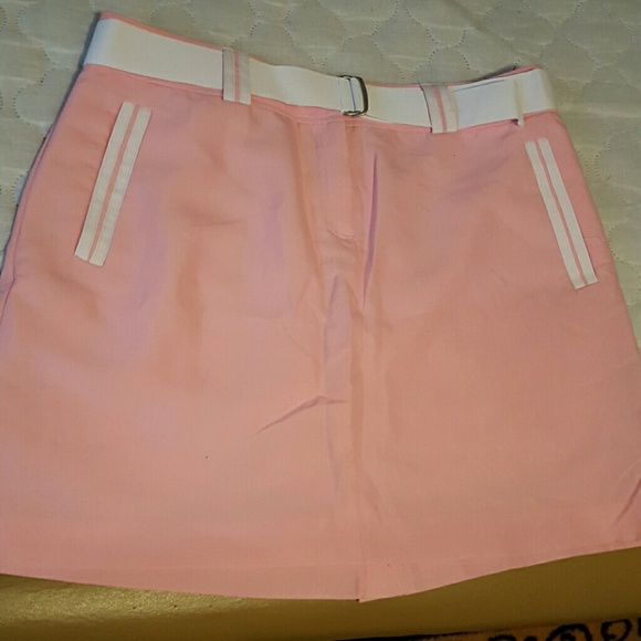 Izod pink and white golf skirt with shorts size 6
