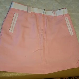 Izod pink and white golf skirt with shorts size 6