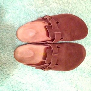 Brown Birkenstock clogs size 39