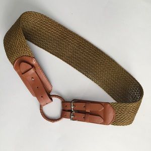 ||LOWEST||Wide woven hip belt by Forever 21.