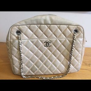 Beige Chanel Handbag