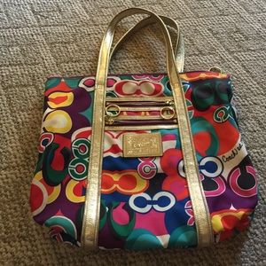 Coach purse and wristlet