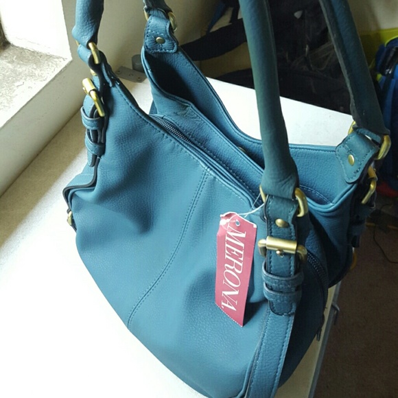 Teal hobo bag