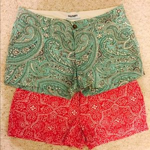 Old Navy Paisley Shorts