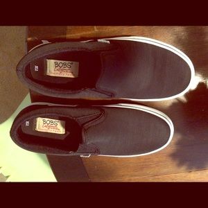 Sketchers "Bobs" black slip-ons