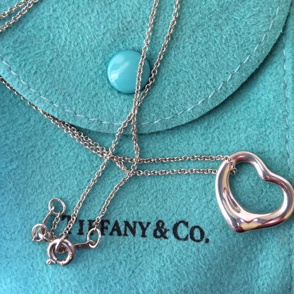 Tiffany & co. Elsa Peretti Open Heart Pendant