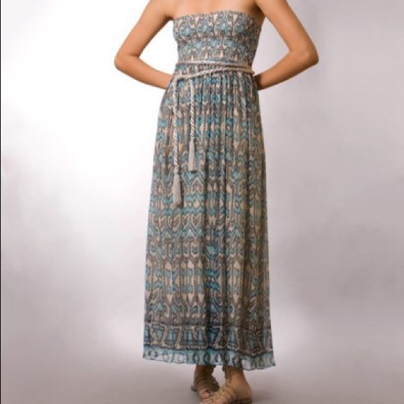 Scoop Beach Signature Beach Dress in Lurex Print