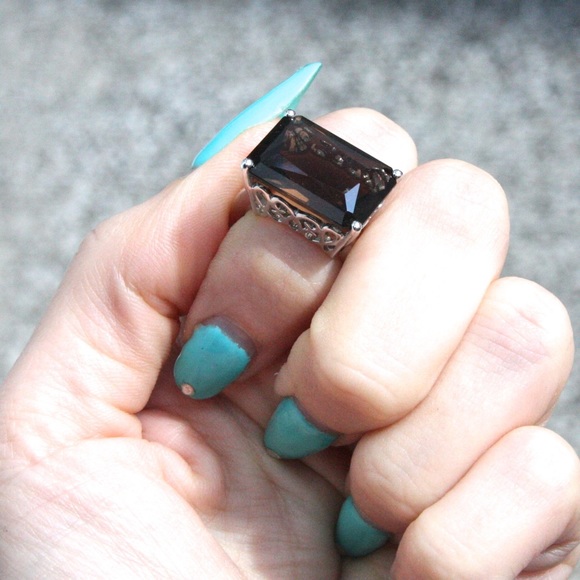 SOLD: Smokey Quartz Statement Ring. NEW! - Picture 3 of 3