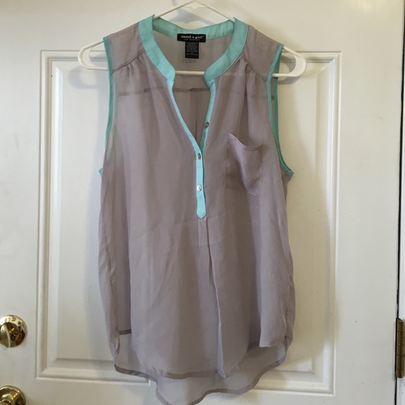 Sheer Silver / Light Gray Top