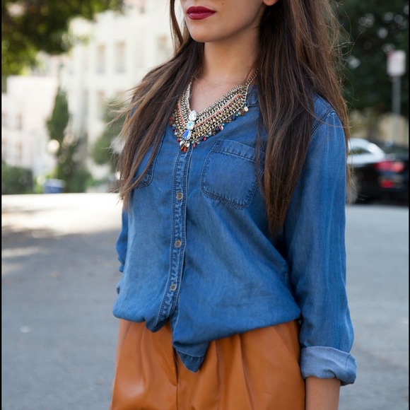 Denim knot top - Picture 1 of 1
