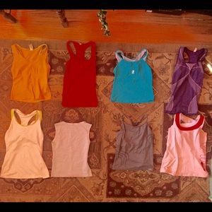 Bundle of 8 workout tops