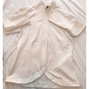 White workout jacket