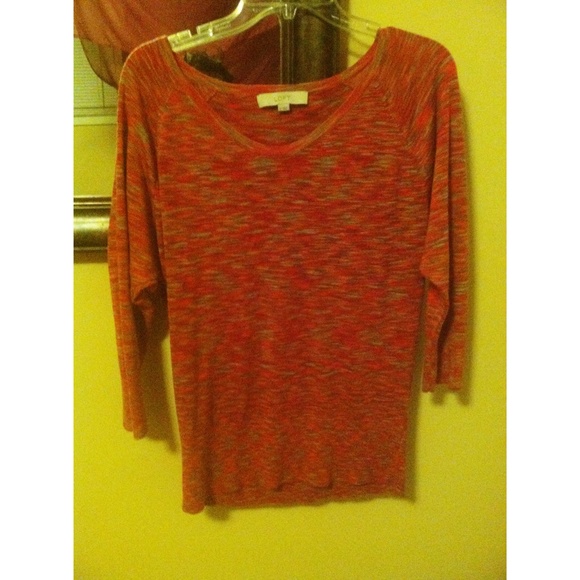 🍂 Orange sweater w/ 3/4 sleeve 🍂