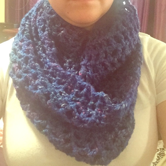 Royal blue handmade scarf!