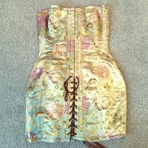 Vintage corset mini dress