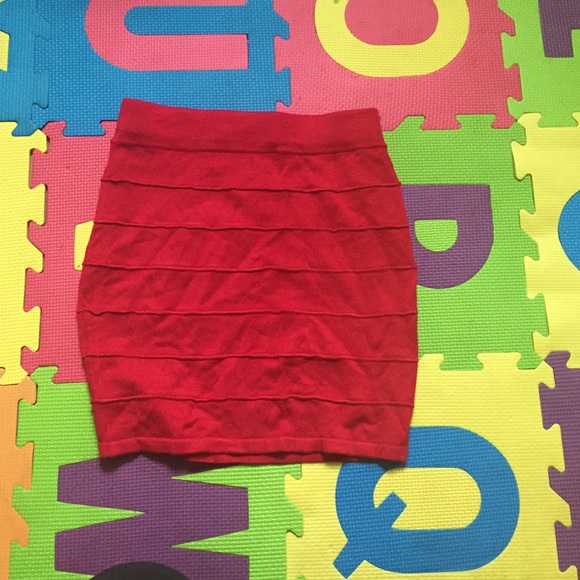 Red skirt