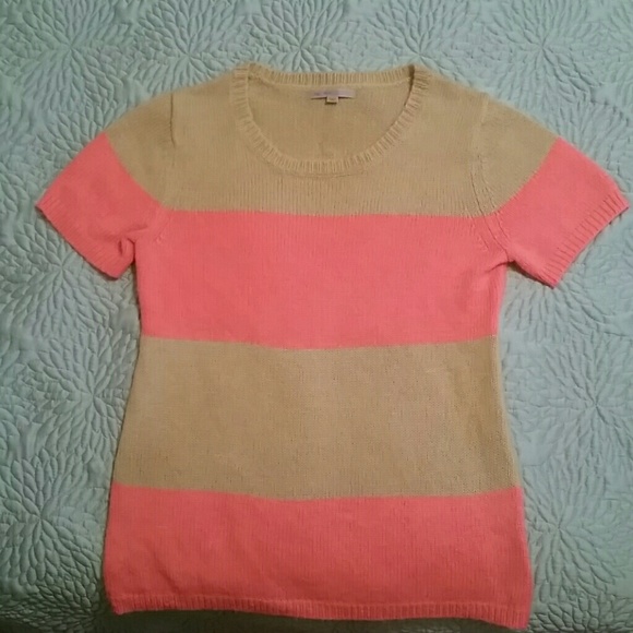 GAP Short Sleeve Striped Sweater Sz Medium
