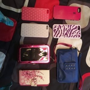 iPhone 5 and 6 plus cases total of 9 cases.