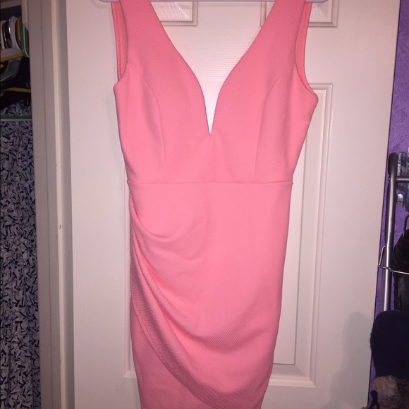 Sexy plunge cocktail dress