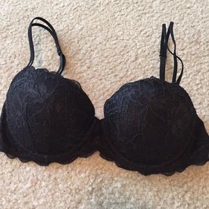 Black lace Victoria's Secret bra